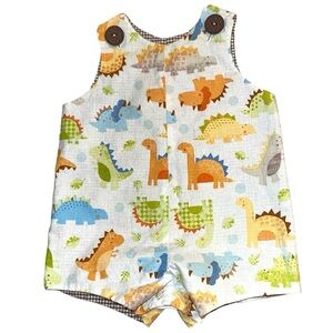 Dinosaur Print Reversible Baby Romper
